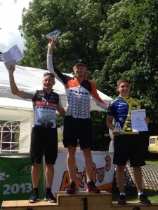 Das Podium bei der LVM-MA:1. Christopher, 2. Martin, 3. Matze