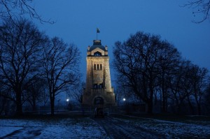 ... morgens um 7:00 Uhr beim Streckenaufbau...