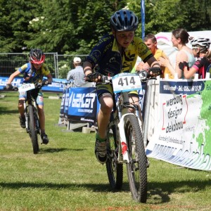 Niklas Knesebeck im Rennen der U11
