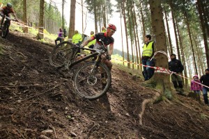 runter schieben...geschuldet einer def. Bremse