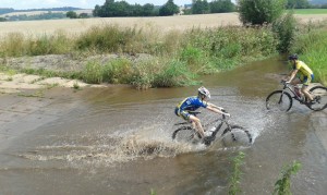 "Surfen" in einer Furt