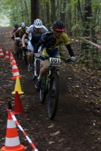 Jonas Mayer im Verfolgerfeld der U17 (Halle) 