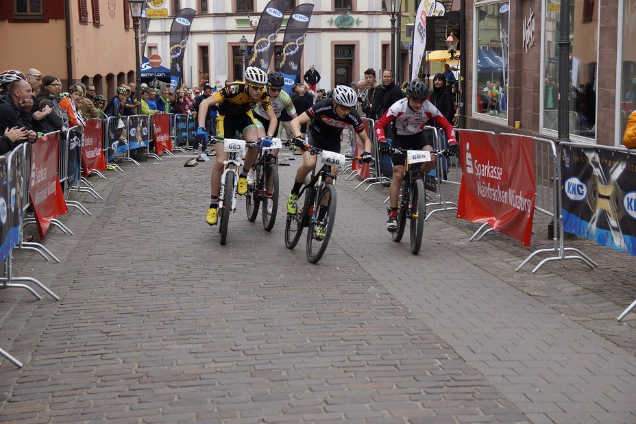 Pascal beim Sprint-Eliminator in der Altstadt von Lohr