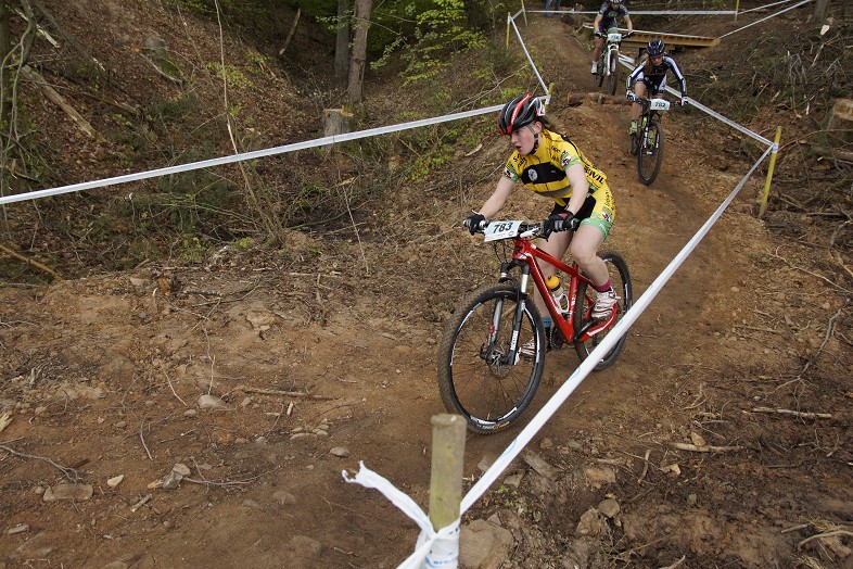 Johanna auf der XC-Strecke