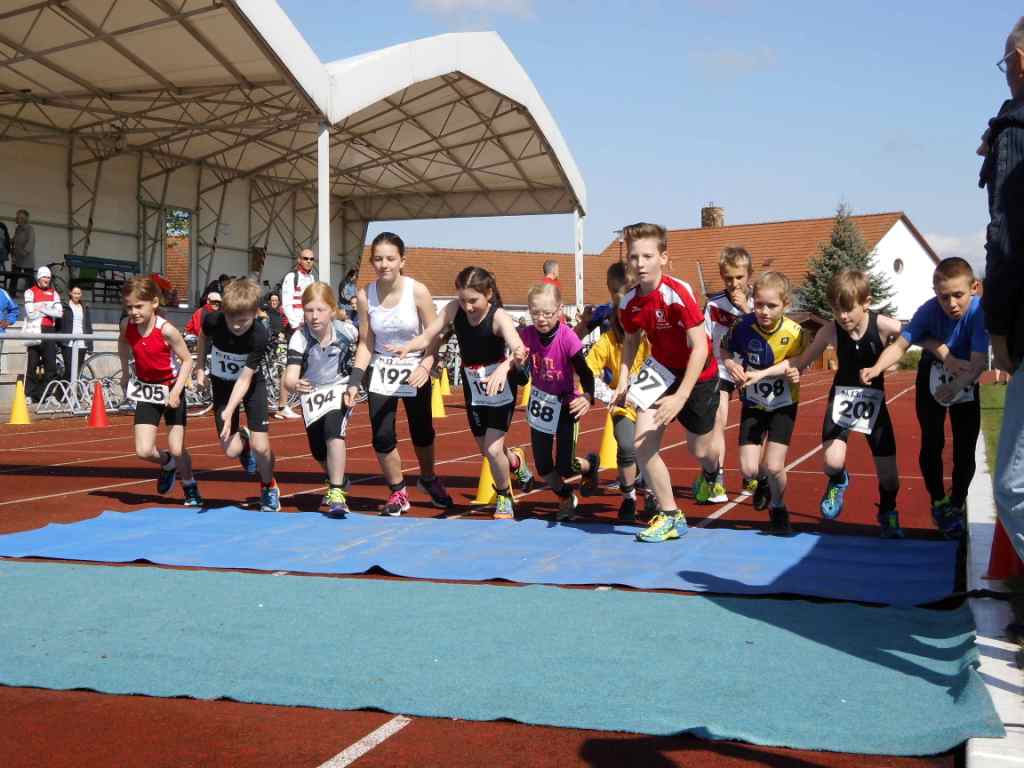Familie Möttig komplett beim Duathlon in Braunsbedra