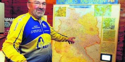Walter schwärmt von seinen vielen Radtouren