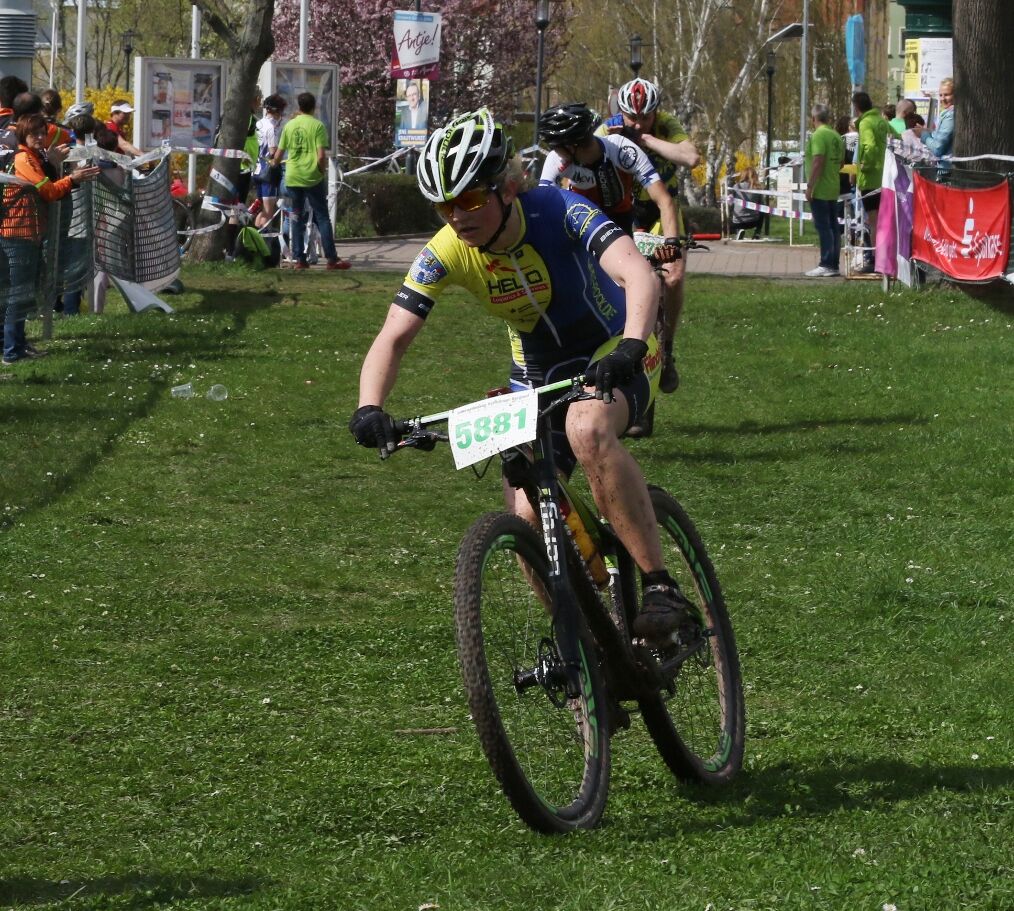 Steffi Weniger kurz vor dem Ziel