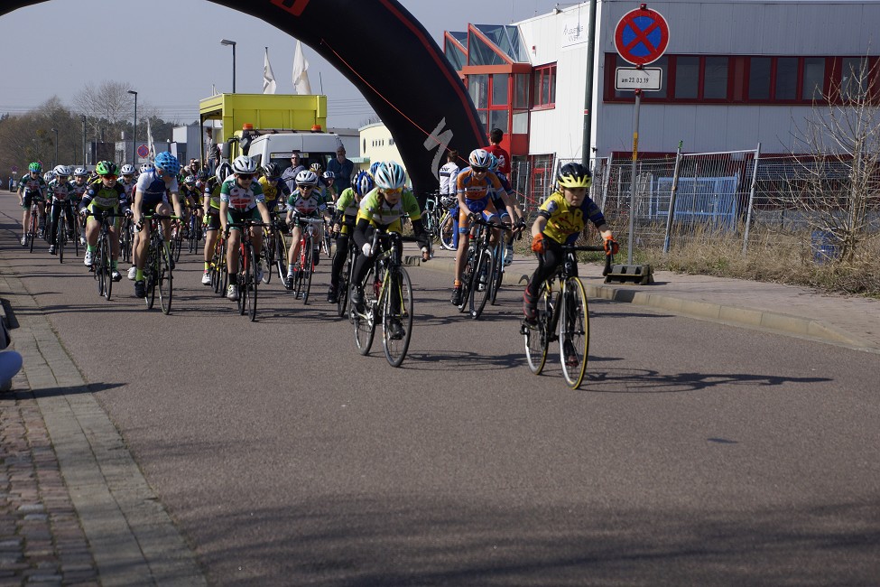 Nach dem Start der U13 ist Janis noch in Front